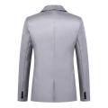 Washable Stylish Pure Color Slim Fit Blazer Super Soft Suit Coat Long Sleeves for Daily Wear. 