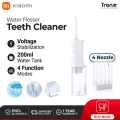 Xiaomi Mijia Portable Water Flosser 4 Modes IPX7 Waterproof Electric Rechargeable Oral Irrigator Dental Teeth Cleaner Waterfloss Tooth Water Floss Toothpick Mi MEO701 | 3-Months Warranty by TRONZZ. 