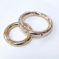 5Pcs 18mm-34mm Metal O Ring Spring Clasps Round Carabiner Keychain Bag Clips Hook Dog Chain Buckles Connector for DIY Jewelry. 