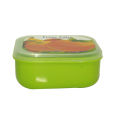 Single Layer Plastic Tiffin Box - Multicolor. 
