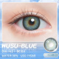 New Ksseye Wusu Blue Color Contact Lens with Regular Lens Kit Box For Men & Women.1 pair Ksseye  Wusu Color contact lens for eye makeup and  fashion cosmetics. Ksseye Wusu Series Color Contact lens #Wusu. 