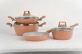 MGC/ Prestiege 7 Pcs Cookware Set For Superior Release -1Pc Casserol, 1Pc Fry pan, 1Pc Karai, 1Pc Milk pan and 3 lids Gift And Home Use.