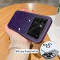 For Itel P40 Case Camera Protection Semi Transparent Soft Silicone Shockproof Exquisite Glitter Powder for Itel P40 Back Cover. 