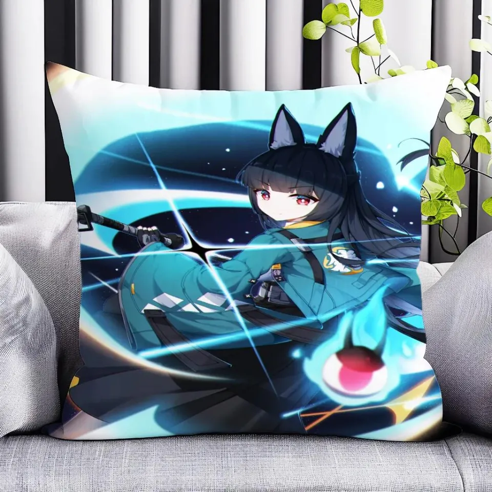 45cm Zenless Zone Zero Pillow Anime ZZZ Themed Zhu Yuan Nekomiya