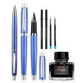 Ink) fountain pen + roller pen gift set (Baoke T10 + oil pen + 4 ink refill + pure.