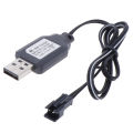 Charging Cable USB Battery Charger Ni-Cd Ni-MH Batteries Pack SM-2P Plug Adapter.
