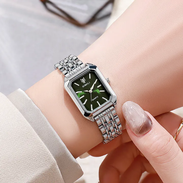 Qingwen%20%20Women's%20Light%20Steel%20Watch%20%20%20Female%20Student%20Fashion%20Simple%20Square%20Quartz%20Watch%20-%20Image%203