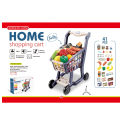 Children's Simulation Supermarket Shopping Cart Set Lighting Music Fruit And Vegetable cart toy trolley Family Toys 2023.