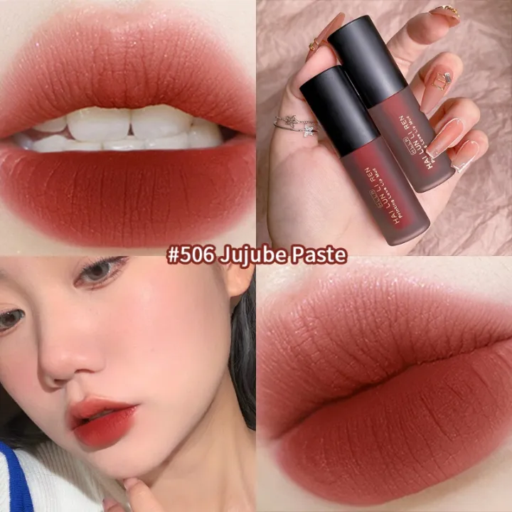 HAI%20LUN%20LI%20REN%20Velvet%20Matte%20Lip%20Tint%20Long-lasting%20Waterproof%20Silky%20Texture%20Lip%20Stick%20Red%20Brown%20Liquid%20Lipstick%20Lip%20Makeup%20Cosmetics%20-%20Image%207