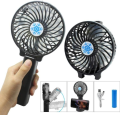 cooling USB Charging portable handheld electric hand rechargeable mini fans BLACK color. 