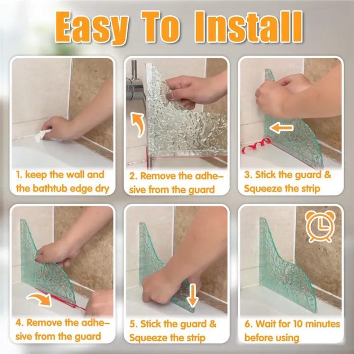 2%20Pcs%20Shower%20Corner%20Water%20Guard%20Crystal%20Shine%20Splash%20Guard%20for%20Bathtub%20with%20Self-Adhesive%20-%20Image%207