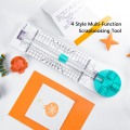 Paper cutter High-quality Multi-function 4 in 1 Creasing machine Portable Precise Paper trimmer for Office Supplies Craft enthusiasts Home DIY projects Scrapbooking Precision cutting.