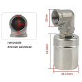 Float Valve Stainless Steel Water Level Control Valve Water Tank Level Automatic Controller Level Switch 25mm. 