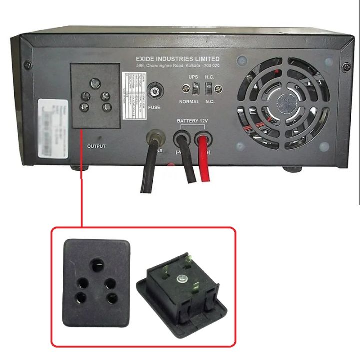 1ps-%20Inverter%20Output%20Socket%206A%20250V%20(35mm%20x%2032mm)%20Black%20for%20Inverter,%20IPS%20,UPS%20-%20Image%203