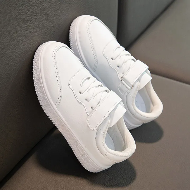 Children's%20school%20performance%20small%20white%20shoes%20velcro%20soft-soled%20sneakers%20spring%20and%20autumn%20boys%20and%20girls%20low-top%20casual%20shoes%20-%20Image%202