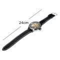 SH 9528 Men's Mechanical Watch with Round Alloy Dial Faux Leather Strap Relojes Hombre 2015 Man Watches Relogio Masculino. 