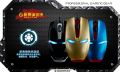 Newman Iron Man Wired Optical Gold & Black LED Gaming Mouse. 