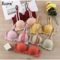 Women Solid Seamless Underwear Adjustable Push Up Wire Free Bralette Soft Fashion Female Breathable Lingerie. 