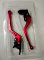 Motorcycle Brake & Clutch Lever set For Apache 4V. RED. 