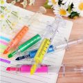 90Pcs Syringe Highlighter Pen Syringe Needle Shape Mechanical Color Ballpoint Pen For Office School Marker Writing Tool 6 Colors. 
