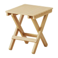 Small Folding Stool Portable Wooden Stool Chair Lightweights Fold-Up Step Stool Folding Foot Rest for Outdoor 28x26x22cm. 