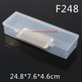 Transparent Plastic Long Square Box Storage Collections Product Packaging Box Dressing Case Mini Case Out Size 25.3*8*5cm.