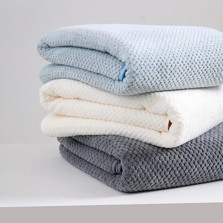 Coral%20Fleece%20Bath%20Towel%20Absorbent%20Pineapple%20Lattice%20Thickened%20plus-Sized%20Couple%20Swimming%20Bath%20100%25%20Cotton%20Bath%20Towel%20Men%20and%20Women%20Face%20Washing%20Towel%20-%20Image%204