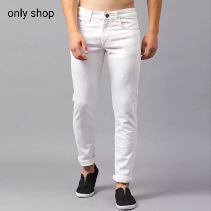 White Jeans   pants for men