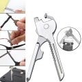 6 in 1 Multipurpose Keychains Pocket Tools Opener key ring chain kit tactical Screwdriver - Key Ring - Key Ring. 