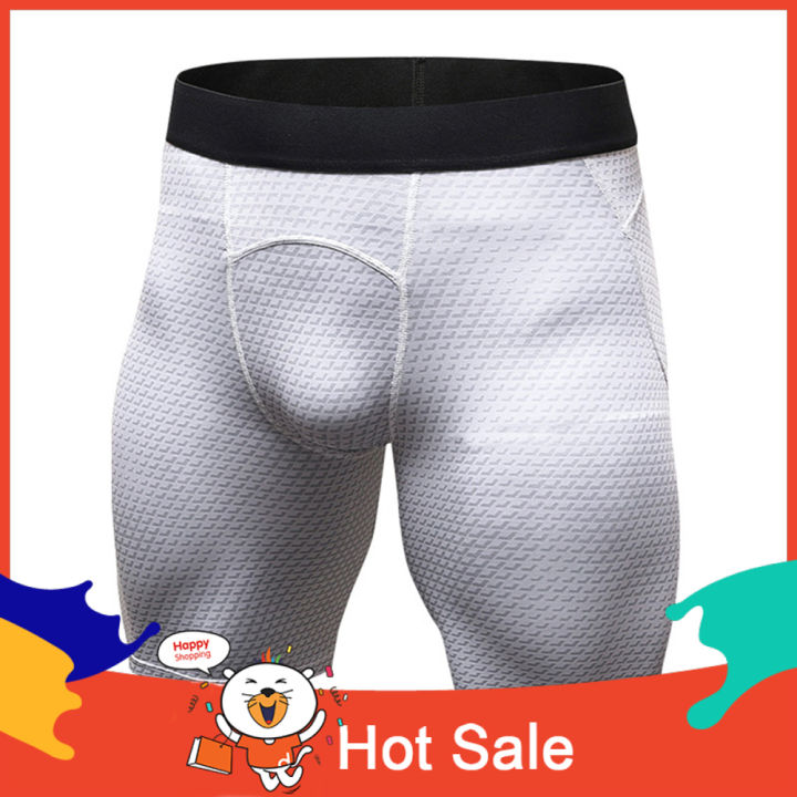 Men Compression Tights Quick Dry Fitness Shorts Running Gym Sportswear Pants