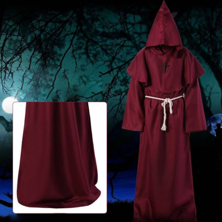 Plague%20Doctor%20Costume%20Bird%20Mouth%20Mask%20Horrible%20Wizard%20Cloak%20Cape%20Halloween%20Medieval%20Hooded%20Robe%20Monk%20Robes%20Role%20Playing%20Men's%20Cloak%20Creative%20Halloween%20Cosplay%20Props%20Steampunk%20-%20Image%208