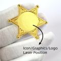 Custom Metal Badge, Six Pointed Star High Quality Brooch, Backpack Badge, Icon/Photo/Logo Metal Pin, 3d Hard Enamel Soft Enamel. 