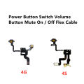 On / Off Flex Cable For IPhone 4S 4 4G Power Button Switch Volume Button Mute Ribbon Cable.