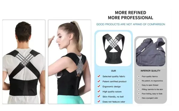 Posture Corrector Women and Men Adjustable Shoulder Posture Brace Back Straightener Prevent Slouching Relieve Pain