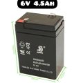 6 Volt 4.5Ah Rechageable Lead-Acid Battery - Battery. 