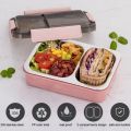 Leak-Proof Insulated Stainless Steel Lunch-Tiffin Box With 2 Compartments - Suitable For Office- School- And Travel.