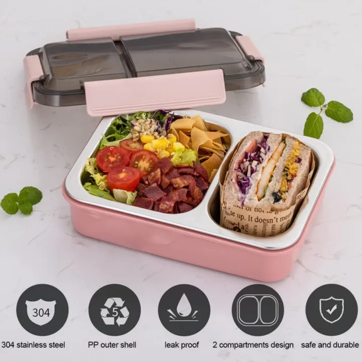 Leak-Proof%20Insulated%20Stainless%20Steel%20Lunch-Tiffin%20Box%20With%202%20Compartments%20-%20Suitable%20For%20Office-%20School-%20And%20Travel%20-%20Image%202