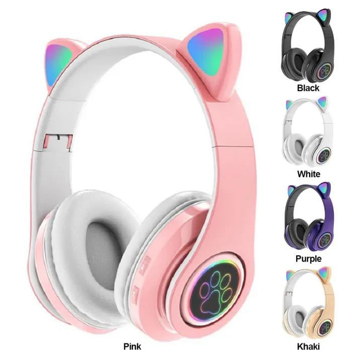 Cute%20Cat%20Ear%20Gaming%20Headphone%20Foldable%20Bluetooth-Compatible%20Gaming%20Headset%20Low%20Latency%20Stereo%20Headsets%20for%20Smartphone/Pad/Laptop%20-%20Image%204