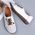 Flat Shoes For Women Big Size 35-43 Leather Casual Shoes Korean Slip On Loafers Laides Flats Women Shoes.