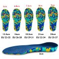 KROLIK EVA Velvet Orthopedic Insoles For Kid Adult Shoe Pad Orthotic Flatfoot 2cm Hard Arch Support Heel Fixed Sports Cushion. 
