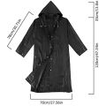 Long Raincoat Thickened Waterproof Unisex Raincoat Foldable One Piece Raincoat Work Suit Safety Suit Camping Waterproof Raincoat.