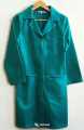 Women’s Classic Micro Twill Suiting Lab Coat with Buttoned Front Tunic Dress.