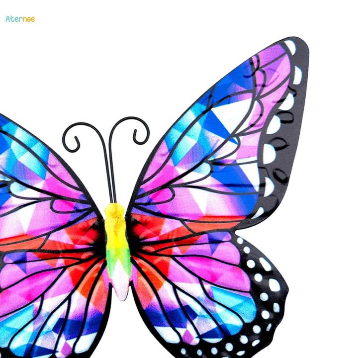 Butterflies%20Hanging%20Decorations%20Sculptures%20Decorative%209.84''%20Indoor%20Outdoor%20Wall%20Art%20Ornament%20for%20Patio%20Yard%20-%20Image%202