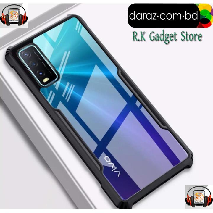 Vivo Y20 Vivo Y20i Vivo y20G Hard Case Transparent Silica Gel Matte  Shockproof Slim Thin Cover Phone Casing For Vivo Y20 Back Cover
