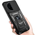 New Phone Case For VIVO X100 Pro Cover Car Foldable Metal Bracket Sliding Camera Protection Hard Shockproof for VIVO X100 Case.
