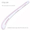 Empire sewing ruler and French curve, used for pattern making drafting, transparent plastic fashion designer ruler pieces assemb. 