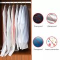 RHS Online Clothing Dust Cover Household Coat Transparent Waterproof Suit Cover Clothes Storage Hanging Bag.