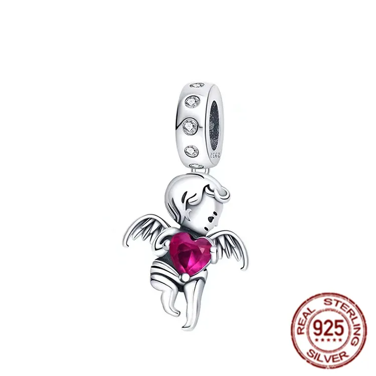 Love Potion Pandora Glass Heart Charm Fine Authentic 925 Sterling