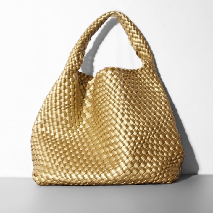 Golden%20Hobos%20For%20Women%20Knitting%20Handbags%20And%20Purses%20Soft%20Vegan%20Leather%20Designer%20Female%20Shoulder%20Bag%20High-Capacity%20Tote%20Bags%20-%20Image%203