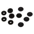 100 Pcs T3 Kam Snaps Press Studs Scrapbook Sewing Buttons Black + White 2Piece Set - black&white.